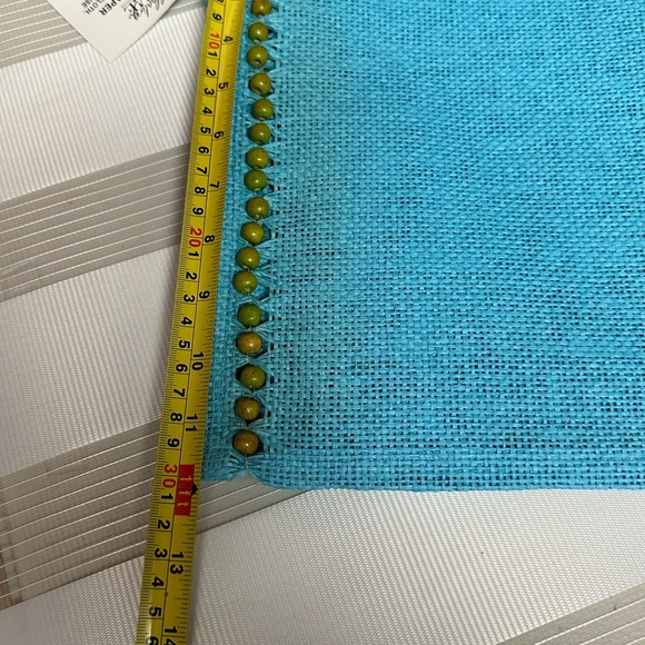 Celebrating Home woven paper and wood beads kitchen placemats - Picture 6 of 13